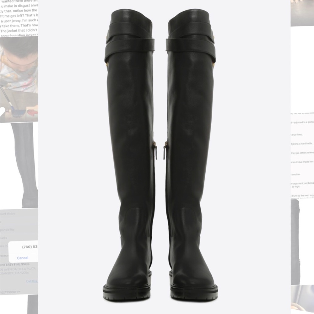 VALENTINO Gorgeous leather authentic OTK boot.